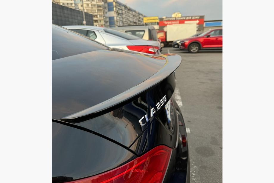Mercedes CLA C117 2013–2019 LIP-spoileri (1234 Upgrade, musta) Image