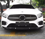 Mercedes A-class W177 2018– Etupuskurin lipspoileri (AMG-Line 2018-2021, musta) kuva 1