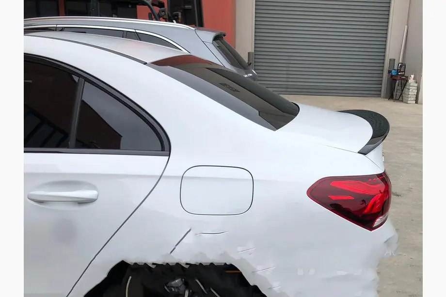Mercedes A-class W177 2018– LIP-spoileri (1234 Upgrade, musta) Image