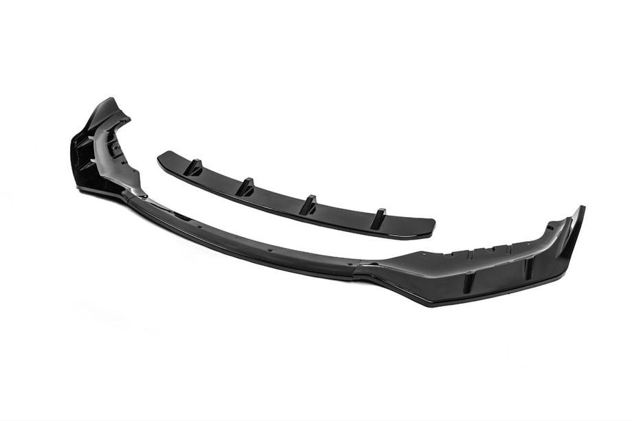 BMW 5-sarja G30/G31 2017–2023 Etupuskurin lip spoil er 1234 Upgrade (musta) Image