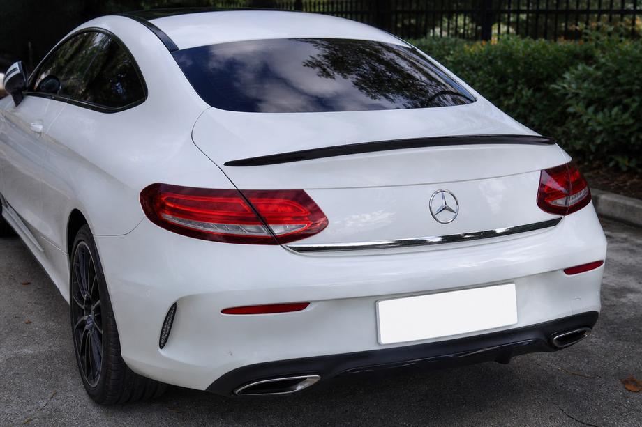 Mercedes C-class W205 2014–2021 Spoileri Coupe-malliin (1234 Upgrade, musta) Kuva 1