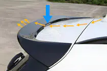 BMW X1 F48 2015–2022 LIP-spoileri (1234 Upgrade, musta) kuva 8