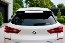 BMW X2 F39 2018–2023 LIP-spoileri (1234 Upgrade, musta) kuva 1