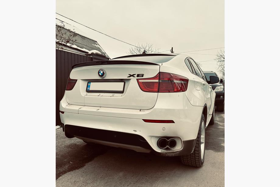BMW X6 E71 2008–2014 LIP-spoileri (1234 Upgrade, musta) Image