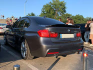 BMW 3-sarja F30/F31 2012–2019 LIP V1 -spoileri (1234 Upgrade, musta) kuva 1