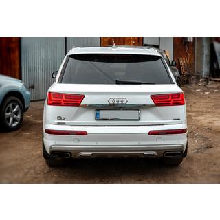 Kromilista rekisterikilven yläpuolelle (ruostumaton teräs) Audi Q7 2015–2026 kuva 4