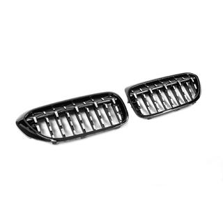 Munuaismaskit Diamond Silver V2 (2017-2020, musta reunus) BMW 5-sarja G30/G31 2017–2023 kuva 4