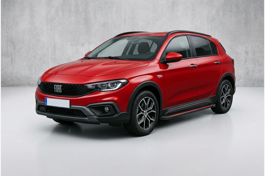Fiat Tipo Cross 2021– Sivuporrassarja Maya Red (2 kpl, alumiini) Image