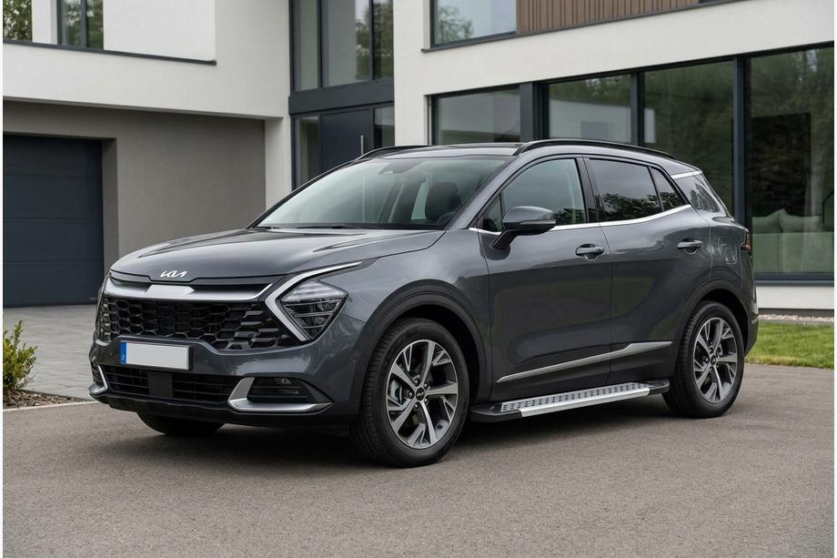 Kia Sportage 2021– Sivuaskelmat Vision New Grey (2 kpl, alumiini) Image