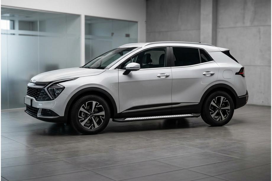 Kia Sportage 2021– Sivuporrastangot Vision New Black (2 kpl, alumiini) Image