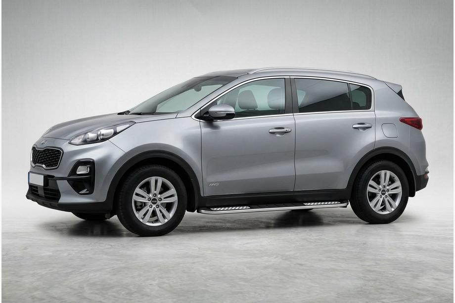 Kia Sportage 2021– Tayga V2 sivukynnykset (2 kpl, alumiini) Image