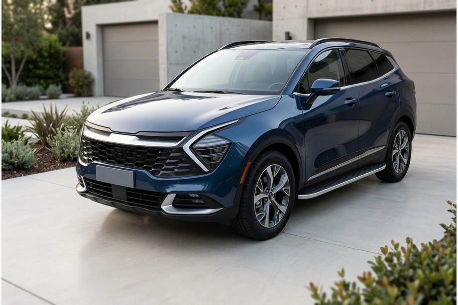 Kia Sportage 2021– Sivuportaat Tayga Grey (2 kpl, alumiini) Image
