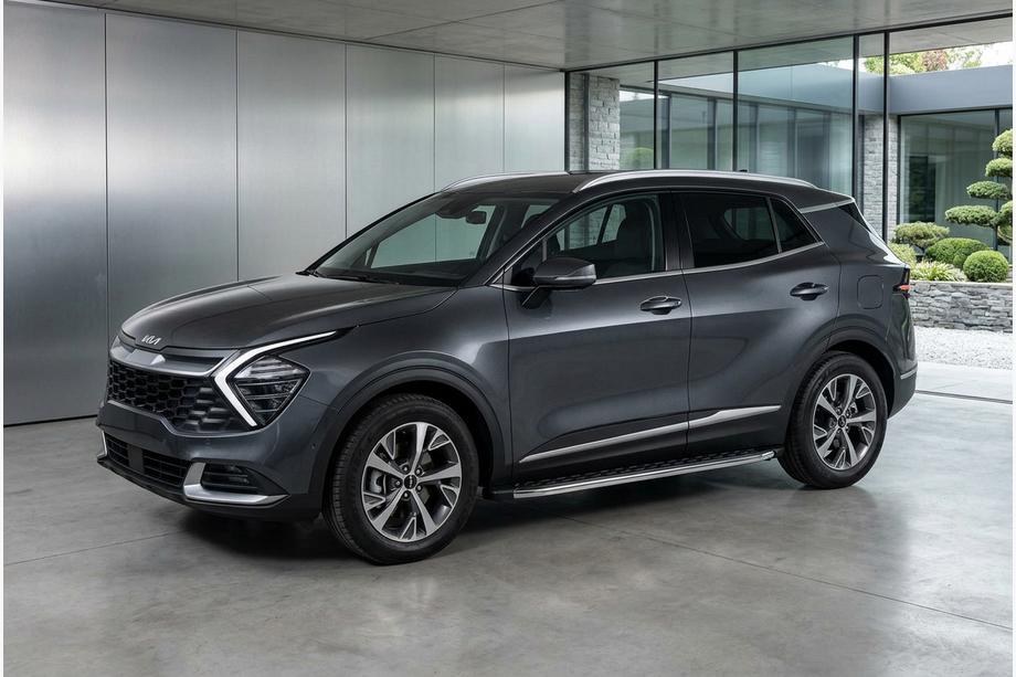 Kia Sportage 2021– BlackLine-sivuporrast (2 kpl, alumiini) Image
