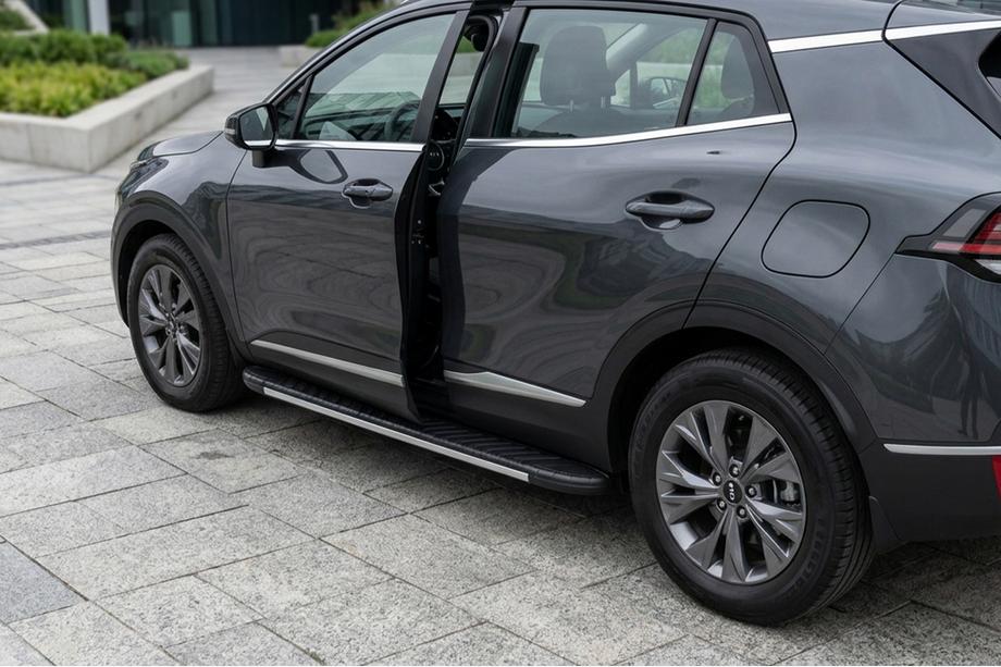 Kia Sportage 2021– Sivuastinlaudat Bosphore Grey (2 kpl, alumiini) Image