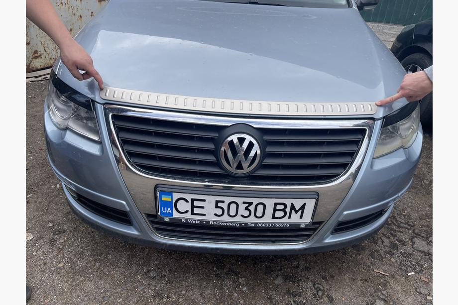 Volkswagen Passat B6 2006–2012 Konepellin koriste-/suojalista (1 kpl, ruostumaton teräs) Image