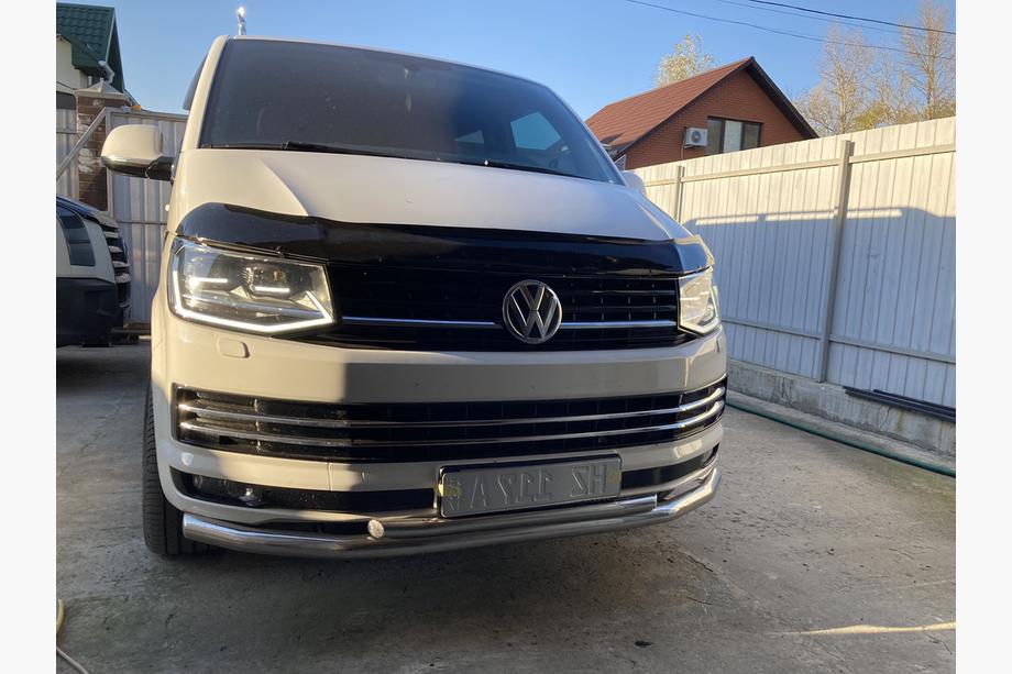 Volkswagen T6 2015–2024 Kaksois etupuskurisuoja ST011 (ruostumaton teräs) Image