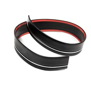 Musta koristelista krominauhalla metritavarana sal65 (1 metri, 59 mm)