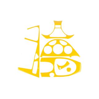 Kojelaudan listat (keltainen)