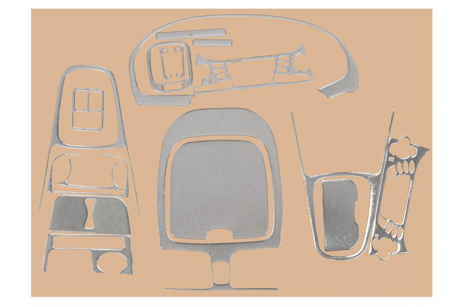 Nissan Almera N16 2000–2006 Kojelaudan koristepaneelit 00-03 (alumiini) Image