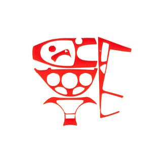 Kojelaudan listat (punainen)