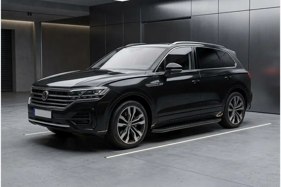 Volkswagen Touareg 2018– Allmond Black sivuportaat (2 kpl, alumiini) Image