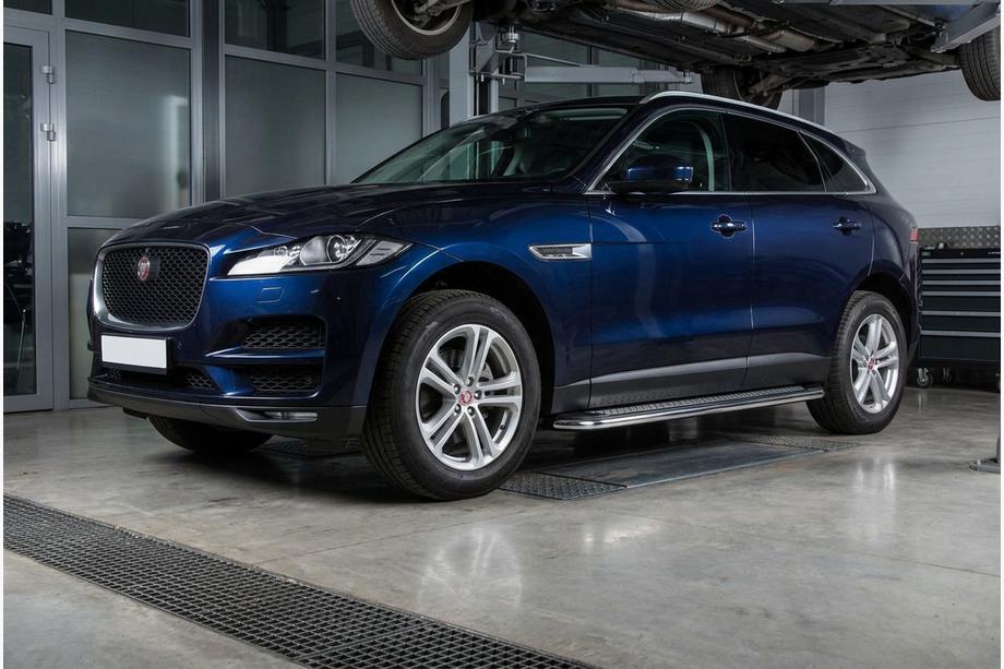 Jaguar F-PACE 2016– Sivuporraslaudat Maydos V2 (2 kpl, alumiini) Image