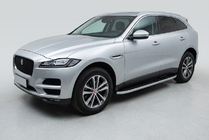 Jaguar F-PACE 2016– Sivuportaat Tayga Grey (2 kpl, alumiini) kuva 1