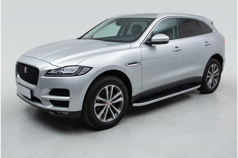 Jaguar F-PACE 2016– Sivuportaat Tayga Grey (2 kpl, alumiini) Image
