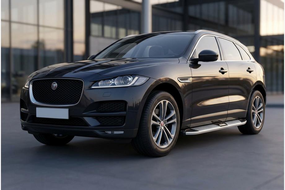 Jaguar F-PACE 2016– Mevsim Grey sivuporrastangot (2 kpl, alumiini) Image