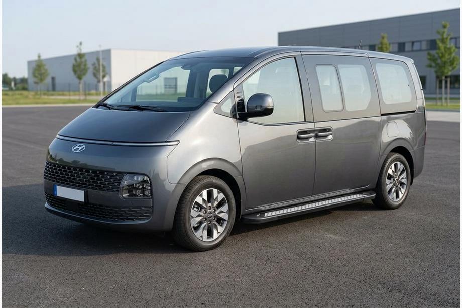 Hyundai Staria 2021– Sivuporrastangot Vision New Black (2 kpl, alumiini) Image