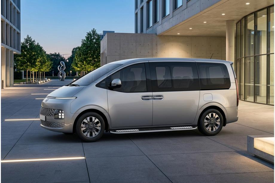 Hyundai Staria 2021– Tayga V2 sivukynnykset (2 kpl, alumiini) Image