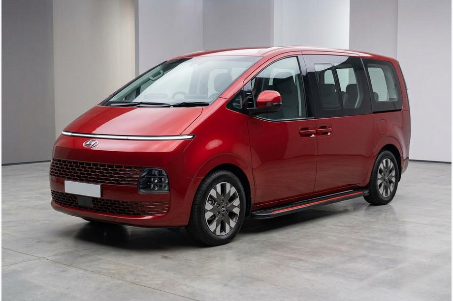 Hyundai Staria 2021– Sivuporrassarja Maya Red (2 kpl, alumiini) Image
