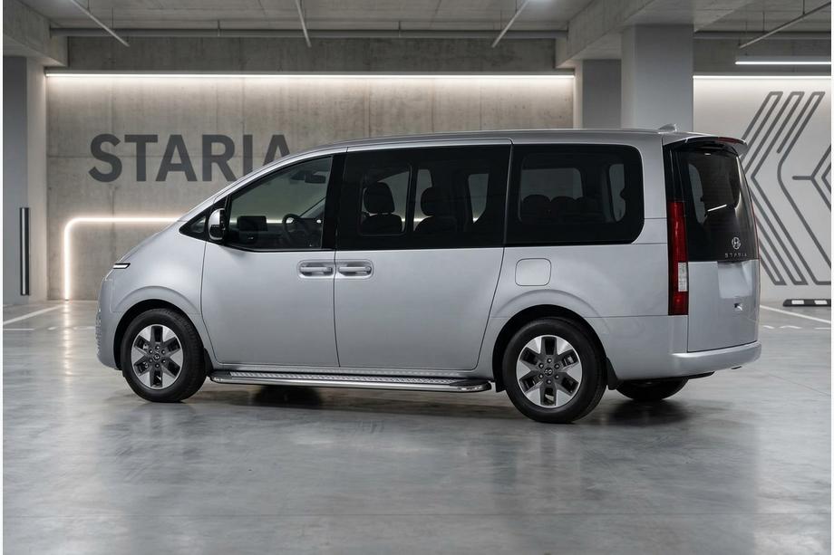 Hyundai Staria 2021– Maydos V2 sivuastinlaudat (2 kpl, alumiini / ruostumaton teräs) Image