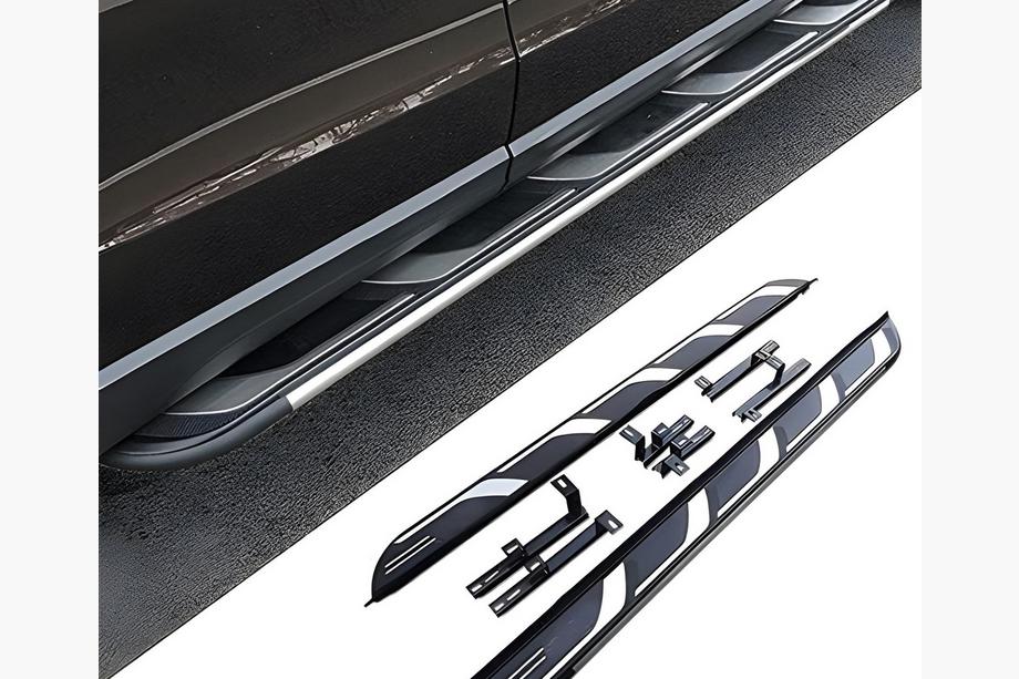 Audi Q5 2017–2025 OEM V2 sivuaskelmat (2 kpl, alumiini) Image