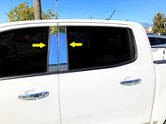 Ford Ranger 2011–2022 Ovipilarien listat (ruostumaton teräs) kuva 1