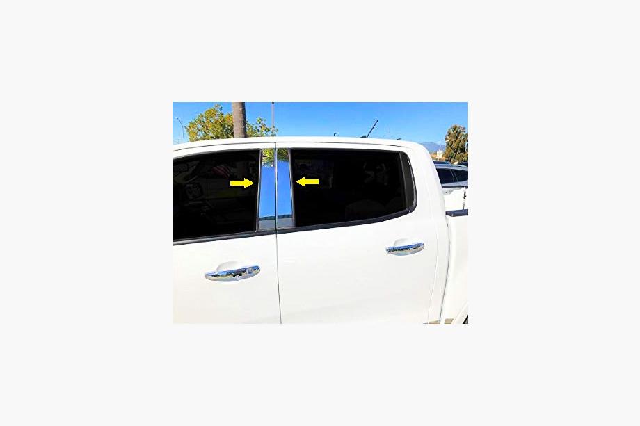 Ford Ranger 2011–2022 Ovipilarien listat (ruostumaton teräs) Image