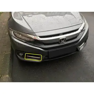Carmos ruostumattomat sumuvalojen koristelistat (2 kpl) Honda Civic Sedan X 2016–2021 kuva 4