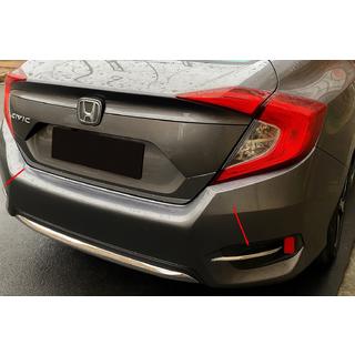 Ruostumattomat koristelistat takasumuvaloihin (2 kpl) Honda Civic Sedan X 2016–2021 kuva 1