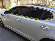 Kia Optima 2010–2016 Ikkunalistojen alaosat (6 kpl, ruostumaton teräs) kuva 1
