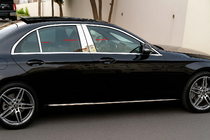 Mercedes A-class W177 2018– Ovipilarien koristelistat (6 kpl, ruostumaton teräs) kuva 1