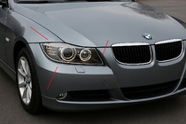 BMW 3-sarja E90/E91 2005–2011 Ajovalojen kromilistat (2 kpl, muovi) kuva 1