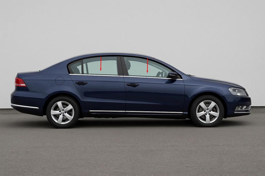 Volkswagen Passat B7 2012–2015 Ikkunan reunalista SD/SW (ruostumaton teräs) Image