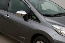 Nissan Note 2012–2020 Kromiset peilinkuoret (2 kpl, ABS) kuva 1