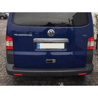 Rekisterikilven ylälista takaluukkuun (tekstillä, ruostumaton teräs) Volkswagen T5 Transporter 2003–2010 kuva 1