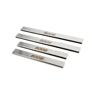 Carmos-kynnyslistat (4 kpl, ruostumaton teräs) kuva 2