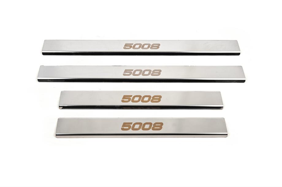 Peugeot 5008 2016–2023 Carmos-kynnyslistat (4 kpl, ruostumaton teräs) Image