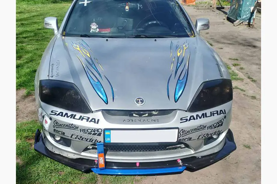 Yleismallinen etupuskurin lip spoiler Niken Blue (ABS) Kuva 4