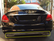 Mercedes C-class W205 2014–2021 Puskurin päätysuojus V2 (ruostumaton teräs) kuva 1