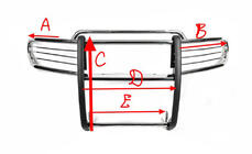 Toyota FJ Cruiser 2006–2022 Karjapuskuri A098600 (ruostumaton teräs) kuva 5