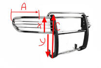 Toyota FJ Cruiser 2006–2022 Karjapuskuri A098600 (ruostumaton teräs) kuva 6